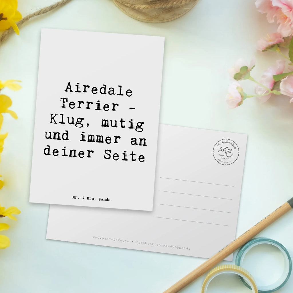 Postkarte Spruch Airedale Terrier Dankeskarte, Einladungskarten Geburtstag, Einladungskarte, Ansichtskarten, Karte, Geburtstagskarte, Ansichtskarte, Geschenkkarte, Postkarte, Einladung, Einladung Geburtstag, Grußkarte, Hund, Hunderasse, Rassehund, Hundebesitzer, Geschenk, Tierfreund, Schenken, Welpe