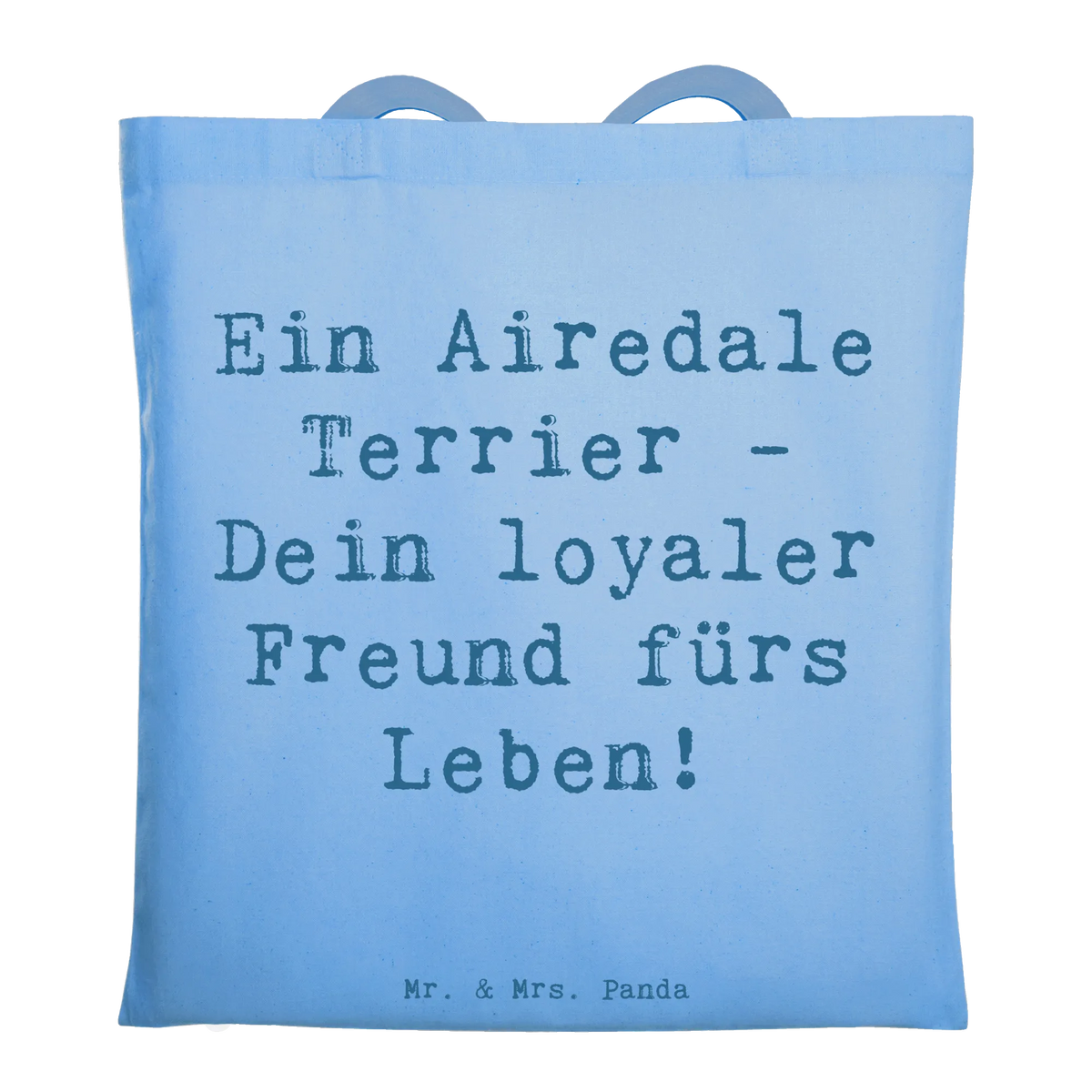 Torba Powiedzenie Ein Airedale Terrier - Dein loyaler Freund fürs Leben! rasa psa, pies rasowy, właściciel psa, miłośnik zwierząt, szczeniak, prezent, dawanie, Pies