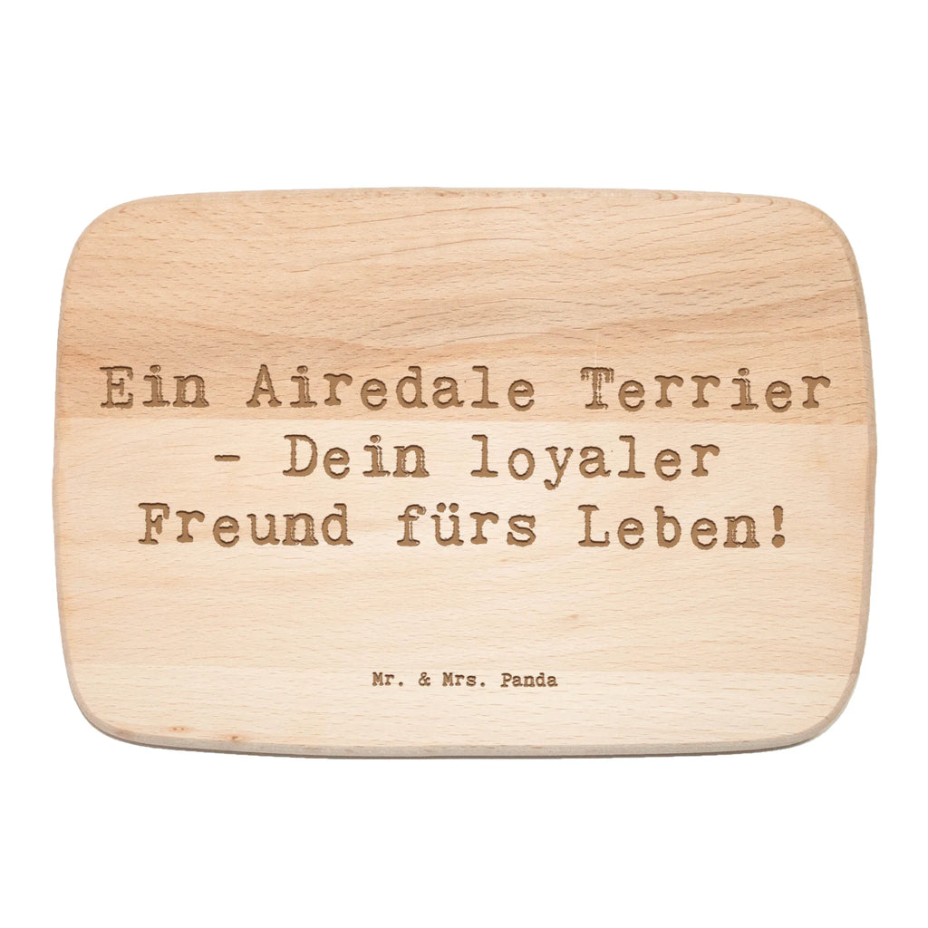 Serving board Saying Ein Airedale Terrier - Dein loyaler Freund fürs Leben! Board, breakfast board, cutting board, Dog, dog breed, purebred dog, dog owner, gift, animal lover, giving, puppy