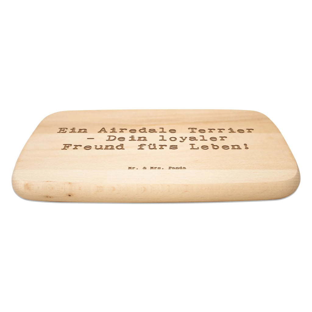 Serving board Saying Ein Airedale Terrier - Dein loyaler Freund fürs Leben! Board, breakfast board, cutting board, Dog, dog breed, purebred dog, dog owner, gift, animal lover, giving, puppy