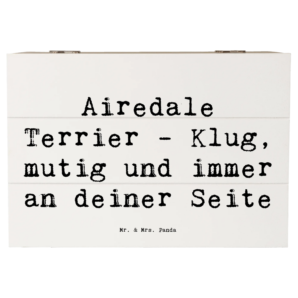 Holzkiste Spruch Airedale Terrier Schatzkiste, Erinnerungsbox, Geschenkbox, Truhe, Aufbewahrungsbox, Kiste, Erinnerungskiste, Dekokiste, Geschenkdose, XXL, Holzkiste, Schatulle, Hund, Hunderasse, Rassehund, Hundebesitzer, Geschenk, Tierfreund, Schenken, Welpe