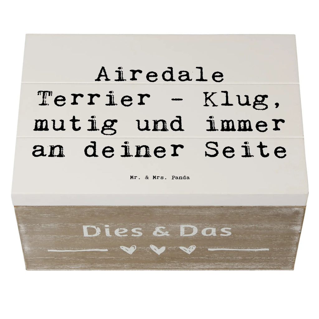Holzkiste Spruch Airedale Terrier Schatzkiste, Erinnerungsbox, Geschenkbox, Truhe, Aufbewahrungsbox, Kiste, Erinnerungskiste, Dekokiste, Geschenkdose, XXL, Holzkiste, Schatulle, Hund, Hunderasse, Rassehund, Hundebesitzer, Geschenk, Tierfreund, Schenken, Welpe