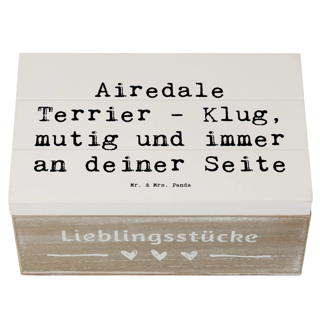 Holzkiste Spruch Airedale Terrier Schatzkiste, Erinnerungsbox, Geschenkbox, Truhe, Aufbewahrungsbox, Kiste, Erinnerungskiste, Dekokiste, Geschenkdose, XXL, Holzkiste, Schatulle, Hund, Hunderasse, Rassehund, Hundebesitzer, Geschenk, Tierfreund, Schenken, Welpe