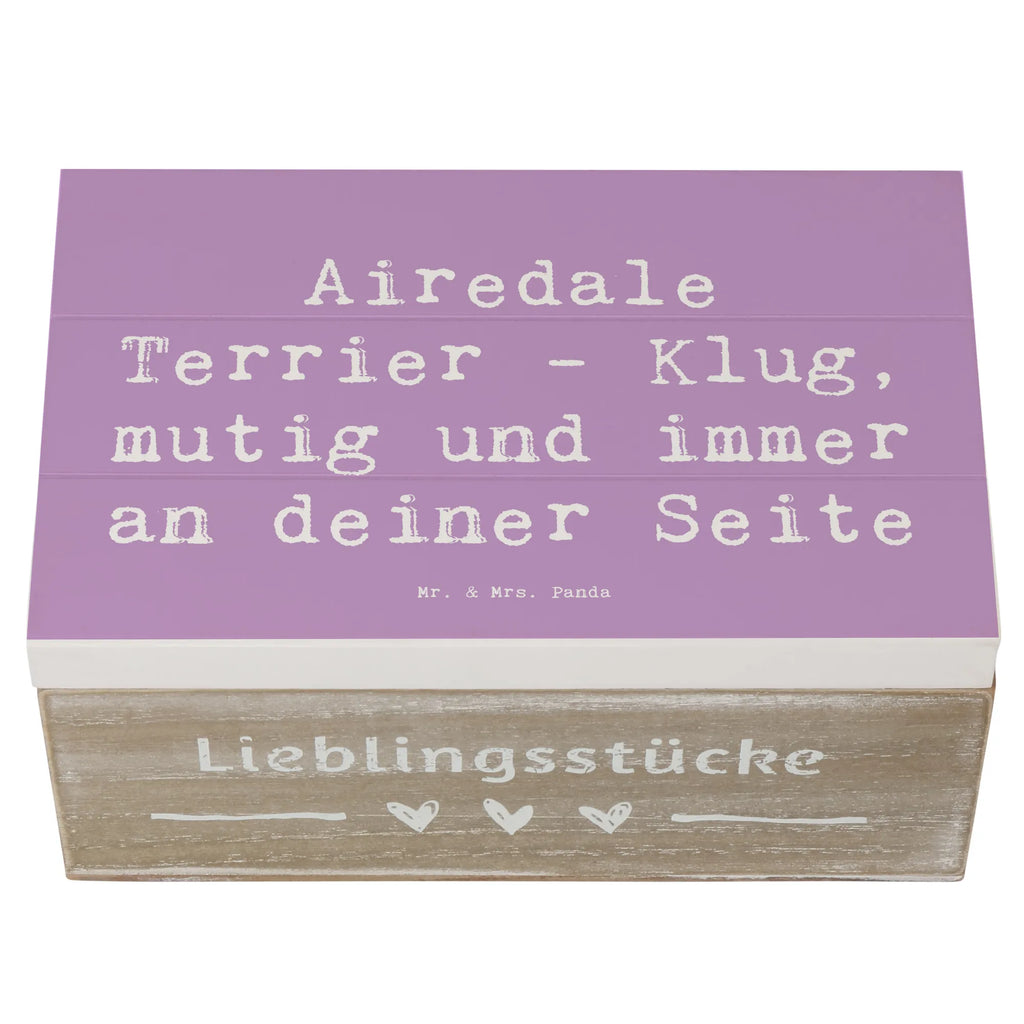 Holzkiste Spruch Airedale Terrier Schatzkiste, Erinnerungsbox, Geschenkbox, Truhe, Aufbewahrungsbox, Kiste, Erinnerungskiste, Dekokiste, Geschenkdose, XXL, Holzkiste, Schatulle, Hund, Hunderasse, Rassehund, Hundebesitzer, Geschenk, Tierfreund, Schenken, Welpe