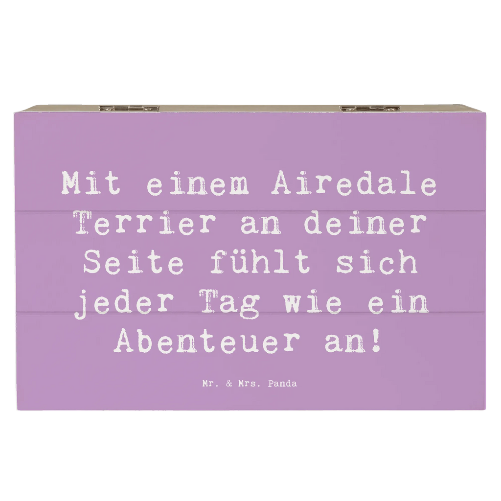 Holzkiste Spruch Airedale Terrier Abenteuer Holzkiste, Erinnerungskiste, Aufbewahrungsbox, Truhe, Erinnerungsbox, Schatulle, XXL, Kiste, Schatzkiste, Geschenkdose, Dekokiste, Geschenkbox, Hund, Hunderasse, Rassehund, Hundebesitzer, Geschenk, Tierfreund, Schenken, Welpe