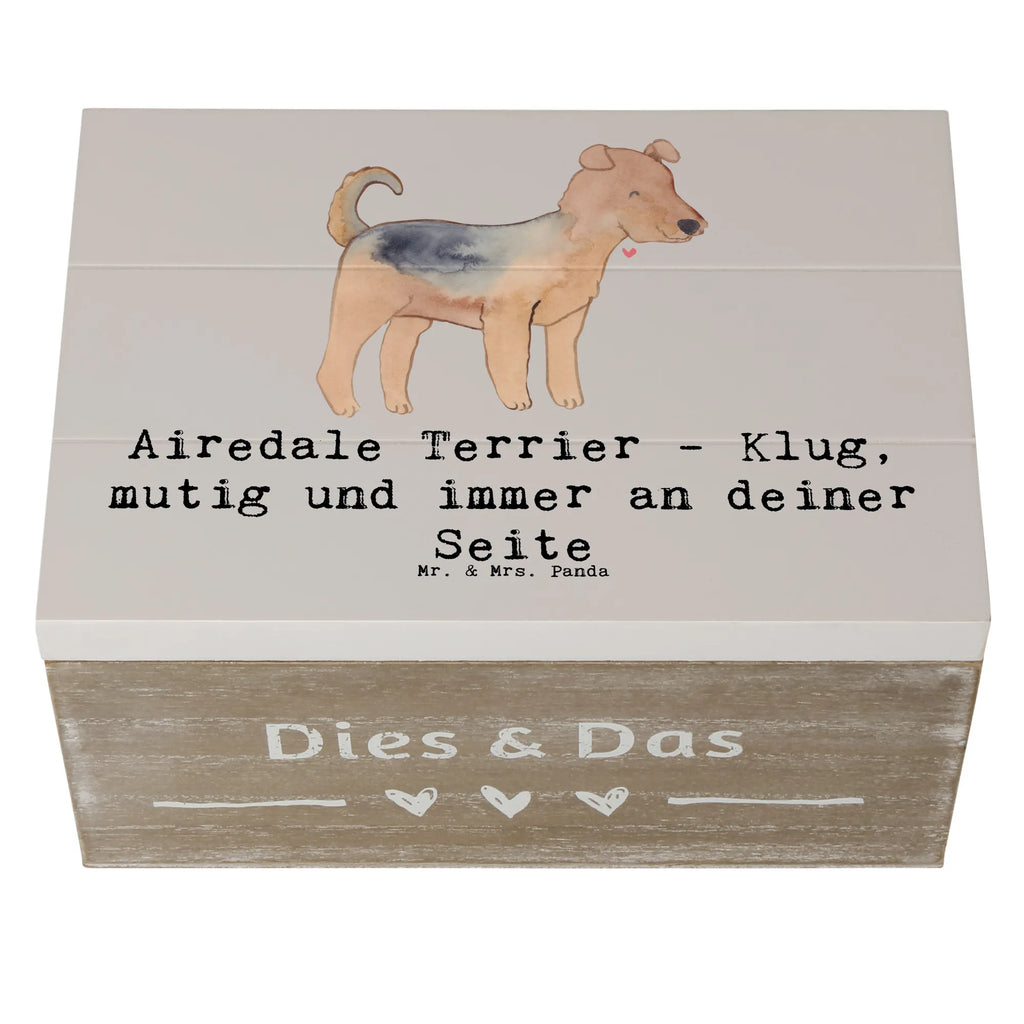 Holzkiste Airedale Terrier Schatulle, Geschenkbox, XXL, Kiste, Schatzkiste, Truhe, Geschenkdose, Dekokiste, Holzkiste, Aufbewahrungsbox, Erinnerungsbox, Erinnerungskiste, Hund, Hunderasse, Rassehund, Hundebesitzer, Geschenk, Tierfreund, Schenken, Welpe