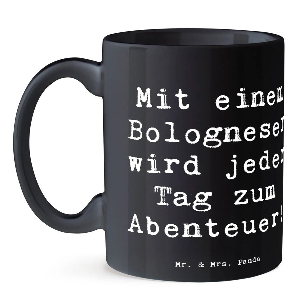 Tasse Spruch Bologneser Abenteuer Kaffeetasse, Geschenktasse, Tasse mit Motiven, Tasse, Porzellantasse, Tasse mit Zitaten, Teetasse, Bürotasse, Keramiktasse, Hund, Hunderasse, Rassehund, Hundebesitzer, Geschenk, Tierfreund, Schenken, Welpe