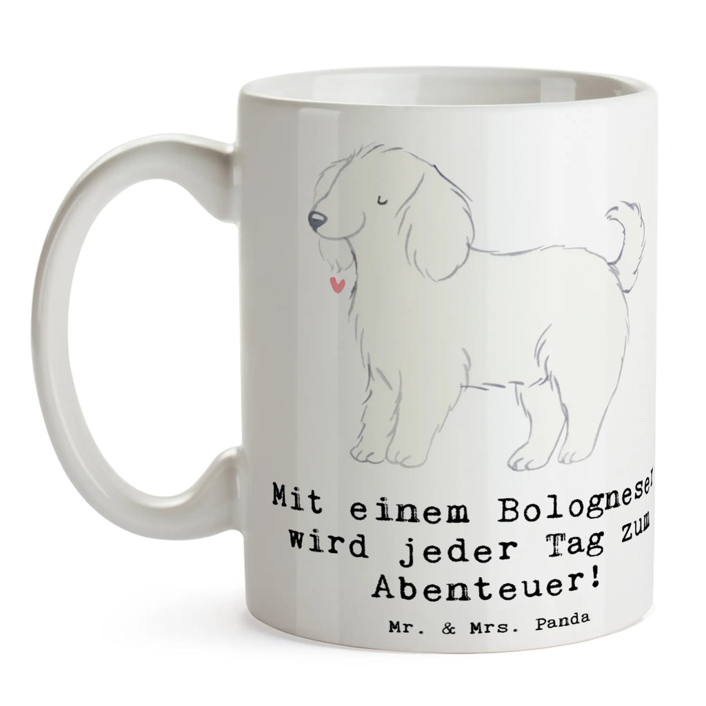 Tasse Bologneser Abenteuer Teetasse, Porzellantasse, Bürotasse, Tasse mit Zitaten, Keramiktasse, Tasse, Geschenktasse, Tasse mit Motiven, Kaffeetasse, Hund, Hunderasse, Rassehund, Hundebesitzer, Geschenk, Tierfreund, Schenken, Welpe