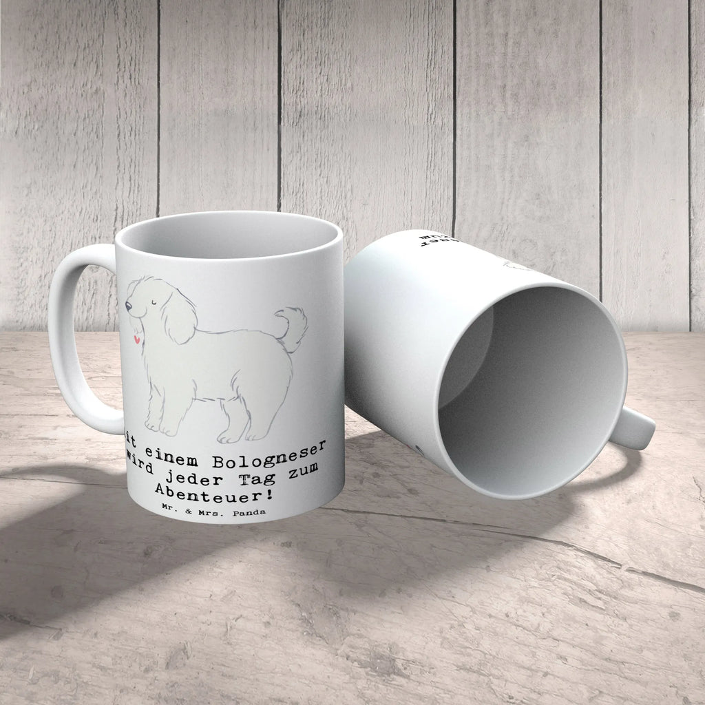 Tasse Bologneser Abenteuer Teetasse, Porzellantasse, Bürotasse, Tasse mit Zitaten, Keramiktasse, Tasse, Geschenktasse, Tasse mit Motiven, Kaffeetasse, Hund, Hunderasse, Rassehund, Hundebesitzer, Geschenk, Tierfreund, Schenken, Welpe