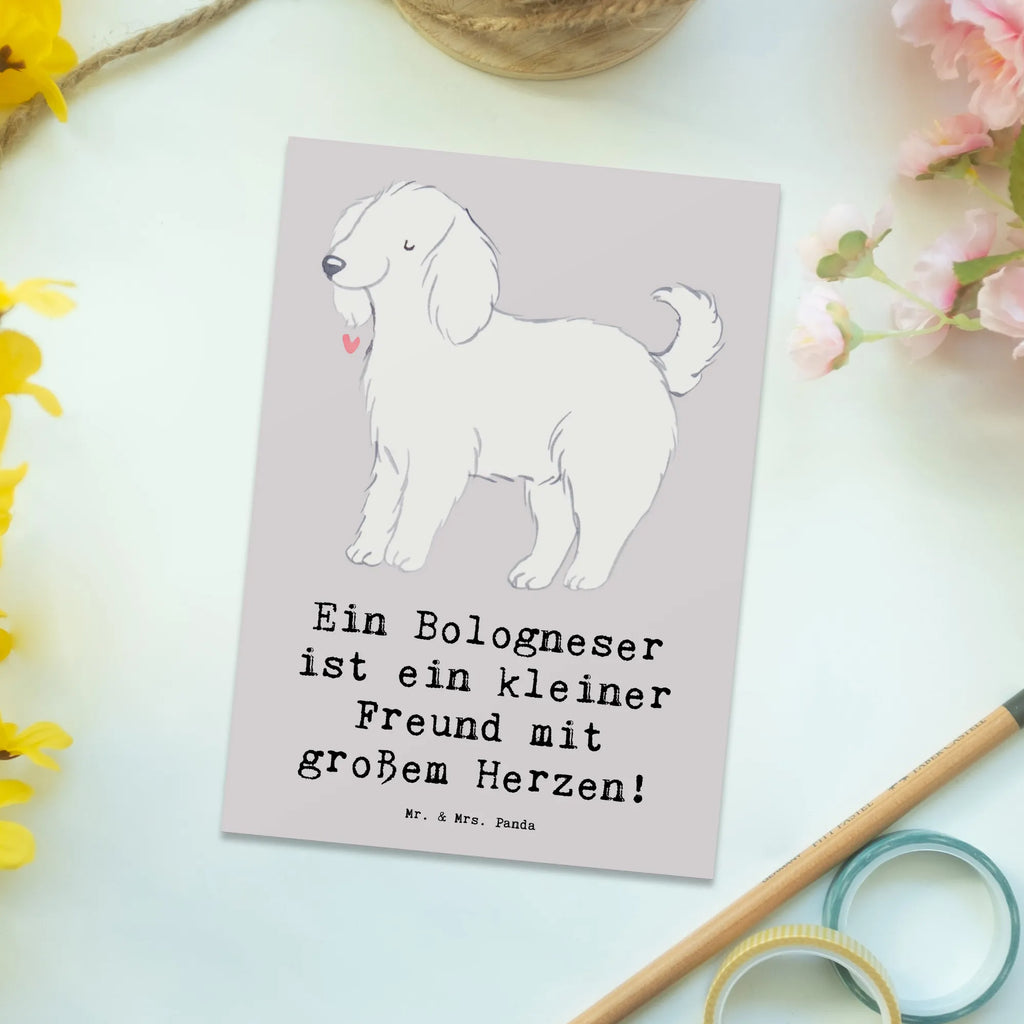 Postcard Ein Bologneser ist ein kleiner Freund mit großem Herzen! Ansichtskarte, Einladung Geburtstag, Dankeskarte, Einladungskarten Geburtstag, Ansichtskarten, Einladung, Postkarte, Grußkarte, Geschenkkarte, Karte, Geburtstagskarte, Einladungskarte, Hund, Hunderasse, Rassehund, Hundebesitzer, Geschenk, Tierfreund, Schenken, Welpe