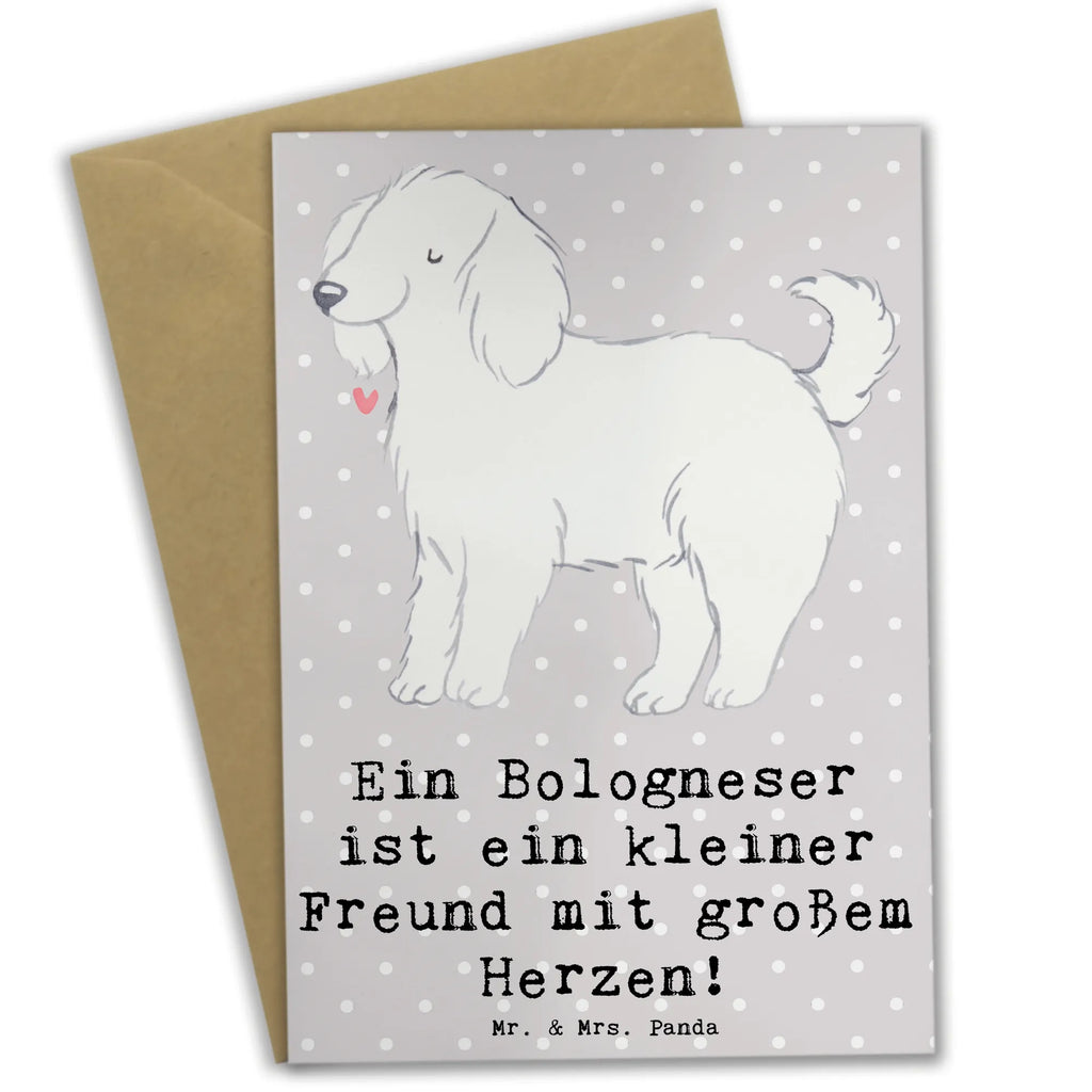 Greetings card Ein Bologneser ist ein kleiner Freund mit großem Herzen! Hochzeitskarte, Klappkarte, Grußkarte, Einladungskarte, Ansichtskarten, Glückwunschkarte, Karte, Geburtstagskarte, Hund, Hunderasse, Rassehund, Hundebesitzer, Geschenk, Tierfreund, Schenken, Welpe