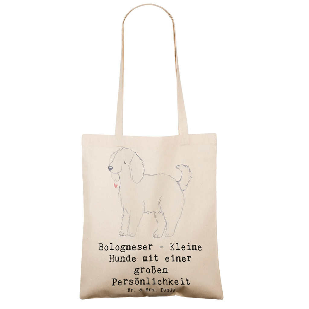 Tragetasche Bologneser Charakterstark Strandtasche, Schultertasche, Einkaufstüte, Stofftasche, Stoffbeutel, Jutebeutel, Tasche, Umhängetasche, Shopper, Beutel, Laptoptasche, Jutetasche, Badetasche, Einkaufstasche, Beuteltasche, Tragetasche, Hund, Hunderasse, Rassehund, Hundebesitzer, Geschenk, Tierfreund, Schenken, Welpe