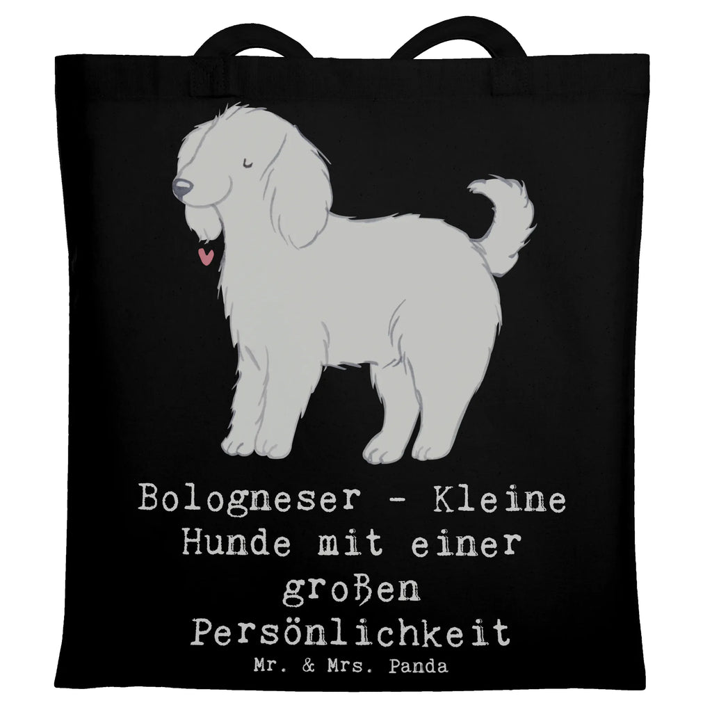 Tragetasche Bologneser Charakterstark Strandtasche, Schultertasche, Einkaufstüte, Stofftasche, Stoffbeutel, Jutebeutel, Tasche, Umhängetasche, Shopper, Beutel, Laptoptasche, Jutetasche, Badetasche, Einkaufstasche, Beuteltasche, Tragetasche, Hund, Hunderasse, Rassehund, Hundebesitzer, Geschenk, Tierfreund, Schenken, Welpe