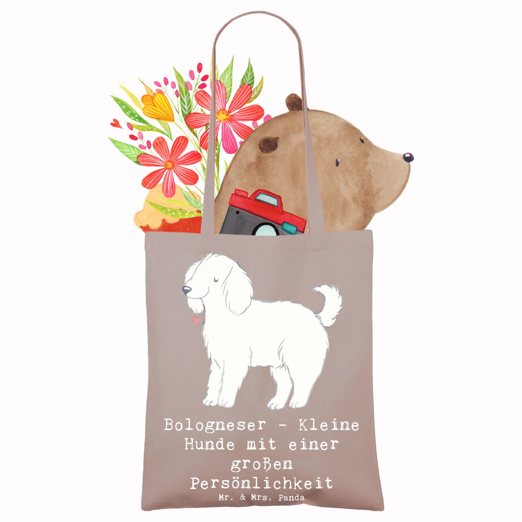 Tragetasche Bologneser Charakterstark Strandtasche, Schultertasche, Einkaufstüte, Stofftasche, Stoffbeutel, Jutebeutel, Tasche, Umhängetasche, Shopper, Beutel, Laptoptasche, Jutetasche, Badetasche, Einkaufstasche, Beuteltasche, Tragetasche, Hund, Hunderasse, Rassehund, Hundebesitzer, Geschenk, Tierfreund, Schenken, Welpe