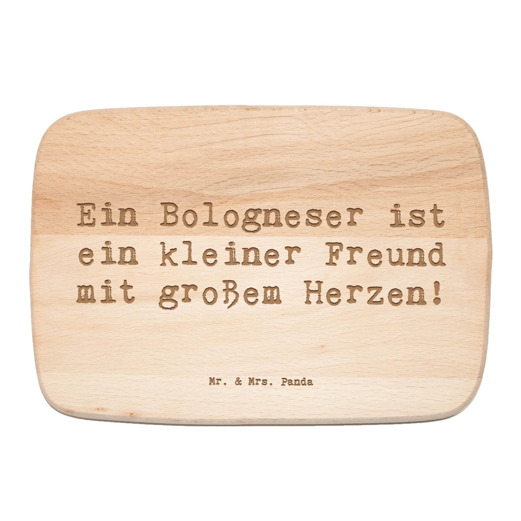 Śniadaniowa deska Przysłowie Ein Bologneser ist ein kleiner Freund mit großem Herzen! Pies, rasa psa, pies rasowy, właściciel psa, prezent, miłośnik zwierząt, dawanie, szczeniak
