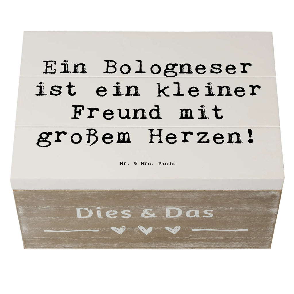 Wooden chest Saying Ein Bologneser ist ein kleiner Freund mit großem Herzen! Erinnerungskiste, Geschenkbox, Erinnerungsbox, Truhe, Aufbewahrungsbox, Dekokiste, Holzkiste, XXL, Schatzkiste, Geschenkdose, Kiste, Schatulle, Hund, Hunderasse, Rassehund, Hundebesitzer, Geschenk, Tierfreund, Schenken, Welpe