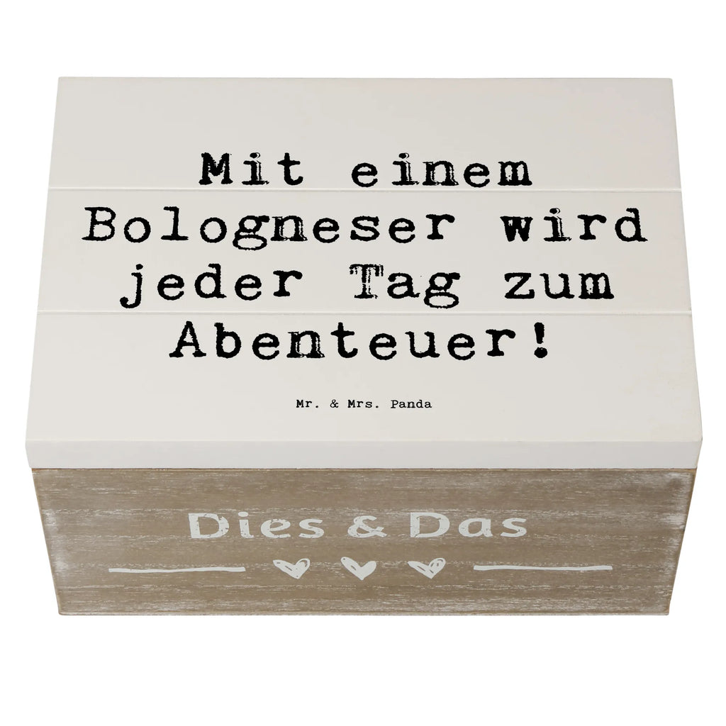 Holzkiste Spruch Bologneser Abenteuer Schatzkiste, Holzkiste, Dekokiste, Truhe, Erinnerungskiste, XXL, Erinnerungsbox, Aufbewahrungsbox, Geschenkdose, Kiste, Schatulle, Geschenkbox, Hund, Hunderasse, Rassehund, Hundebesitzer, Geschenk, Tierfreund, Schenken, Welpe