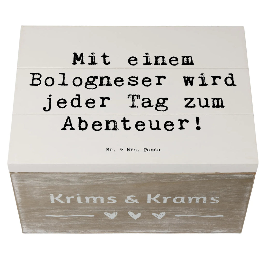 Holzkiste Spruch Bologneser Abenteuer Schatzkiste, Holzkiste, Dekokiste, Truhe, Erinnerungskiste, XXL, Erinnerungsbox, Aufbewahrungsbox, Geschenkdose, Kiste, Schatulle, Geschenkbox, Hund, Hunderasse, Rassehund, Hundebesitzer, Geschenk, Tierfreund, Schenken, Welpe