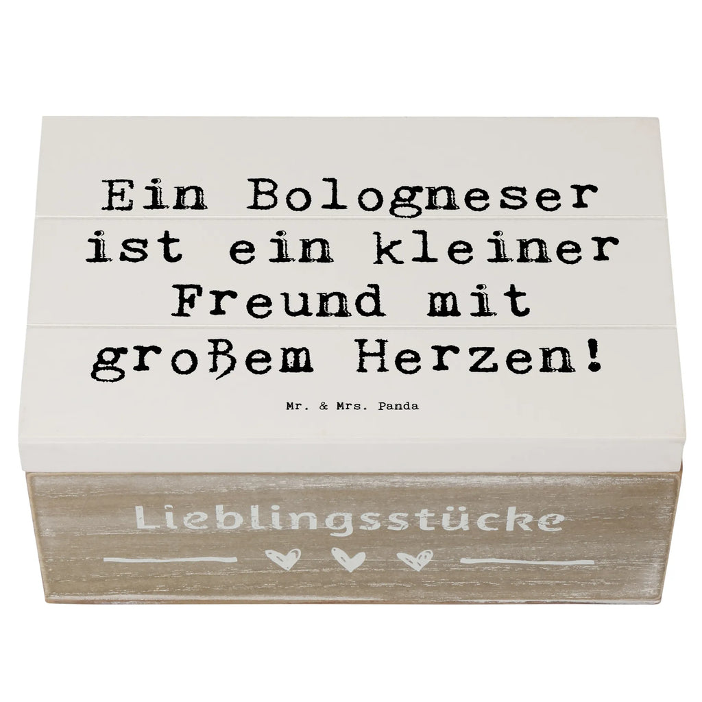 Wooden chest Saying Ein Bologneser ist ein kleiner Freund mit großem Herzen! Erinnerungskiste, Geschenkbox, Erinnerungsbox, Truhe, Aufbewahrungsbox, Dekokiste, Holzkiste, XXL, Schatzkiste, Geschenkdose, Kiste, Schatulle, Hund, Hunderasse, Rassehund, Hundebesitzer, Geschenk, Tierfreund, Schenken, Welpe