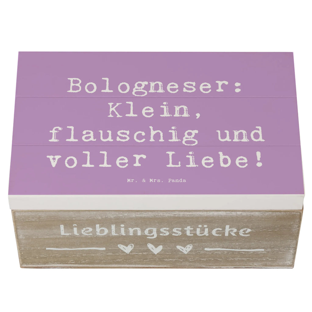 Wooden chest Saying Bologneser: Klein, flauschig und voller Liebe! Dekokiste, Schatulle, Truhe, Geschenkbox, Erinnerungsbox, XXL, Kiste, Schatzkiste, Holzkiste, Erinnerungskiste, Geschenkdose, Aufbewahrungsbox, Hund, Hunderasse, Rassehund, Hundebesitzer, Geschenk, Tierfreund, Schenken, Welpe