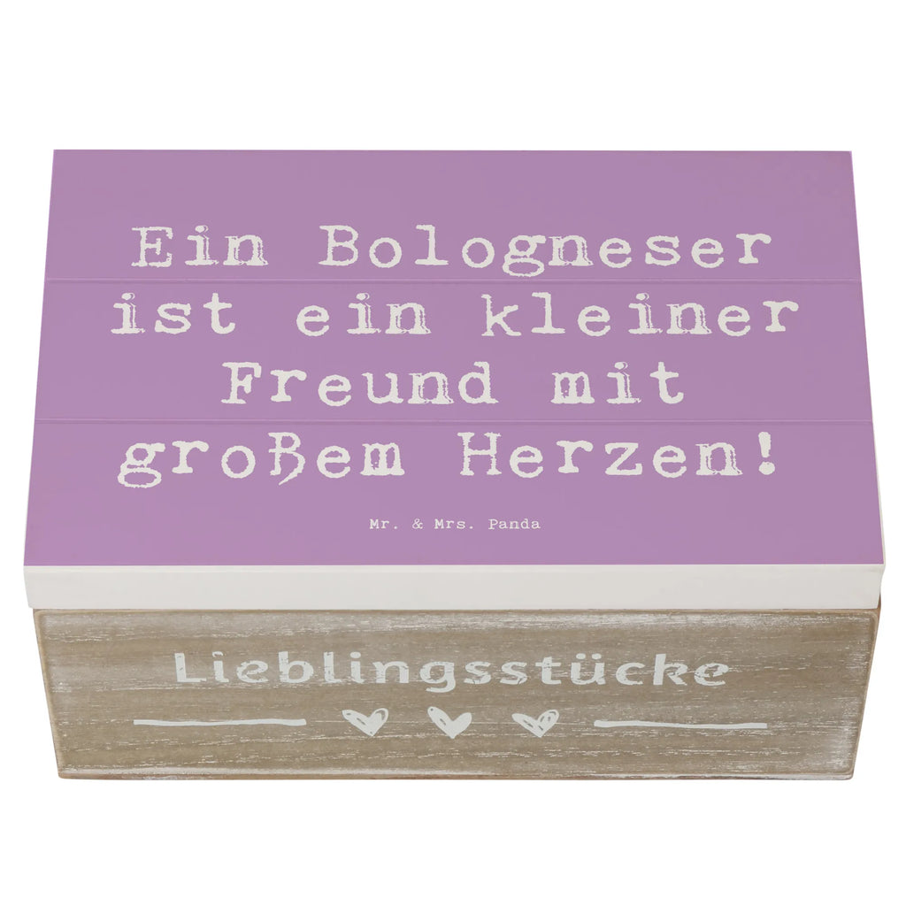 Wooden chest Saying Ein Bologneser ist ein kleiner Freund mit großem Herzen! Erinnerungskiste, Geschenkbox, Erinnerungsbox, Truhe, Aufbewahrungsbox, Dekokiste, Holzkiste, XXL, Schatzkiste, Geschenkdose, Kiste, Schatulle, Hund, Hunderasse, Rassehund, Hundebesitzer, Geschenk, Tierfreund, Schenken, Welpe