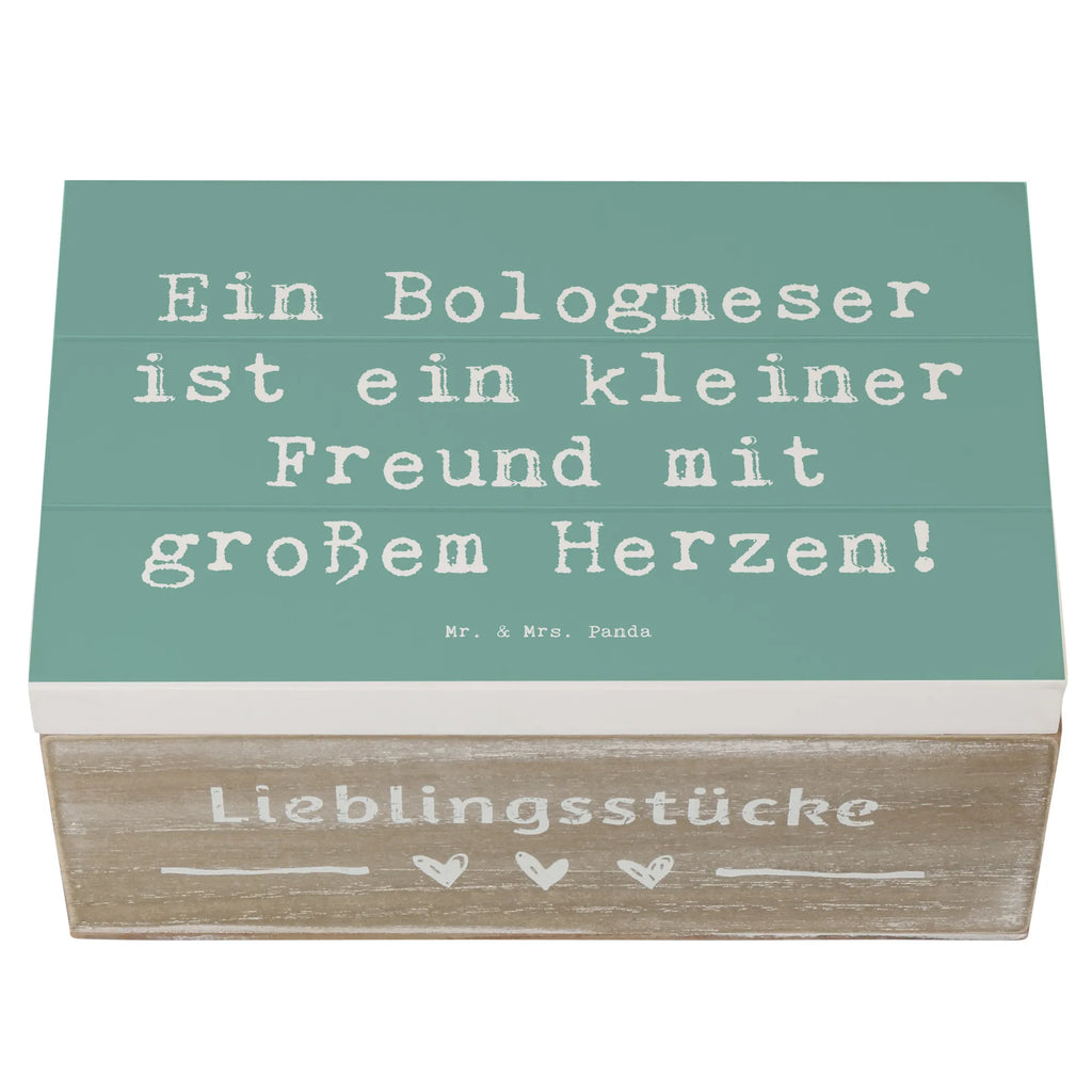 Wooden chest Saying Ein Bologneser ist ein kleiner Freund mit großem Herzen! Erinnerungskiste, Geschenkbox, Erinnerungsbox, Truhe, Aufbewahrungsbox, Dekokiste, Holzkiste, XXL, Schatzkiste, Geschenkdose, Kiste, Schatulle, Hund, Hunderasse, Rassehund, Hundebesitzer, Geschenk, Tierfreund, Schenken, Welpe