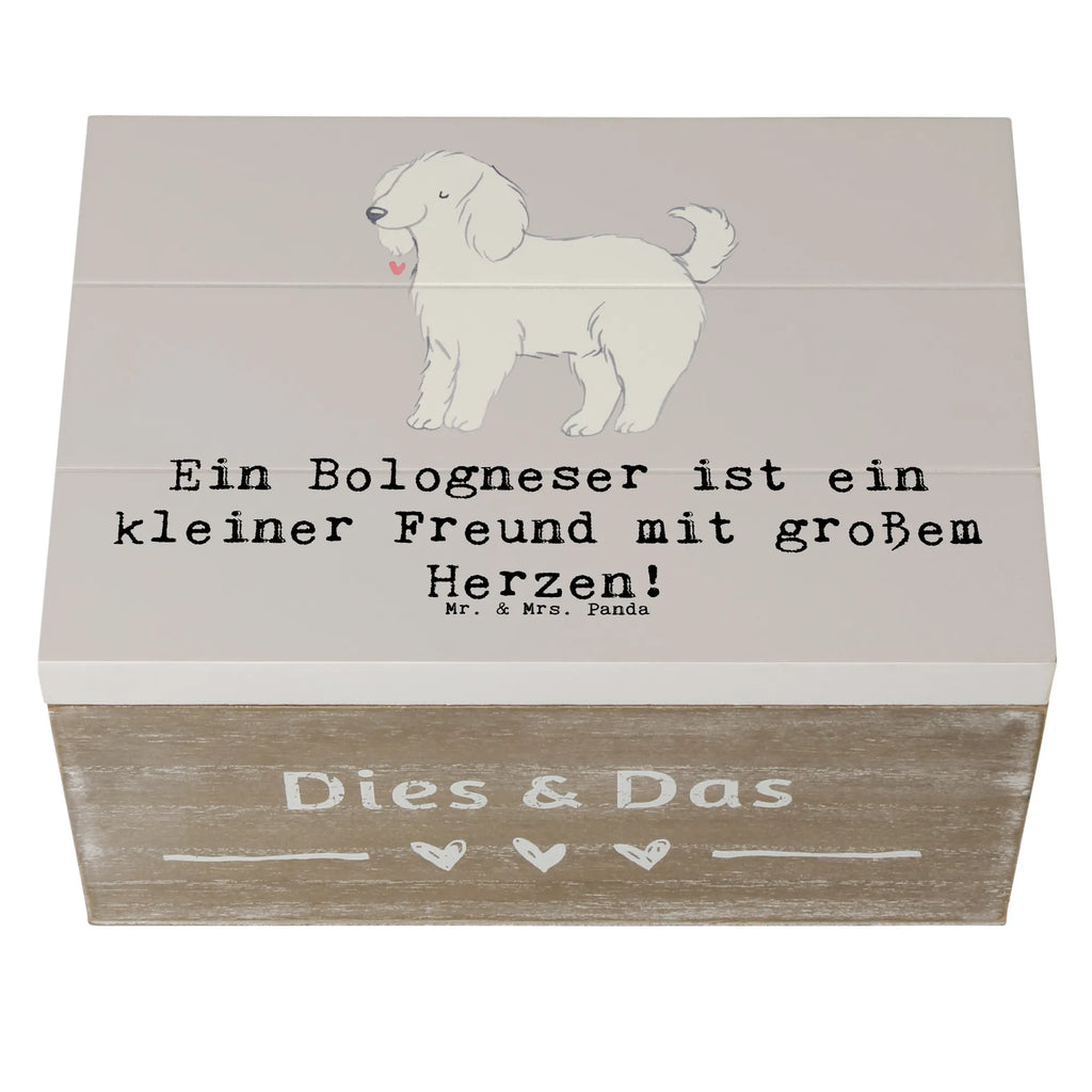 Wooden chest Ein Bologneser ist ein kleiner Freund mit großem Herzen! Schatzkiste, Holzkiste, Geschenkdose, Dekokiste, Kiste, Truhe, Erinnerungsbox, Erinnerungskiste, Geschenkbox, Aufbewahrungsbox, XXL, Schatulle, Hund, Hunderasse, Rassehund, Hundebesitzer, Geschenk, Tierfreund, Schenken, Welpe