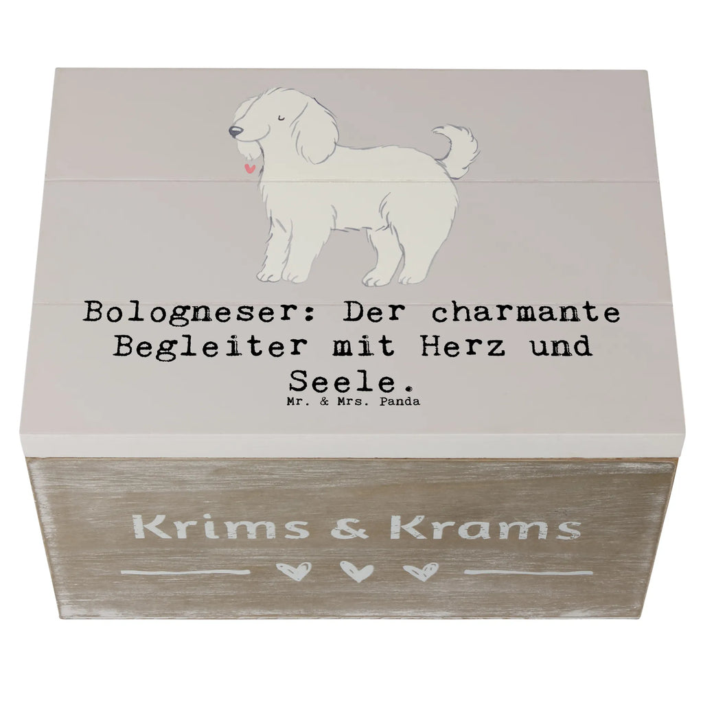 Holzkiste Bologneser Begleiter Aufbewahrungsbox, Truhe, Erinnerungskiste, Geschenkdose, Schatulle, Kiste, Schatzkiste, XXL, Holzkiste, Dekokiste, Erinnerungsbox, Geschenkbox, Hund, Hunderasse, Rassehund, Hundebesitzer, Geschenk, Tierfreund, Schenken, Welpe