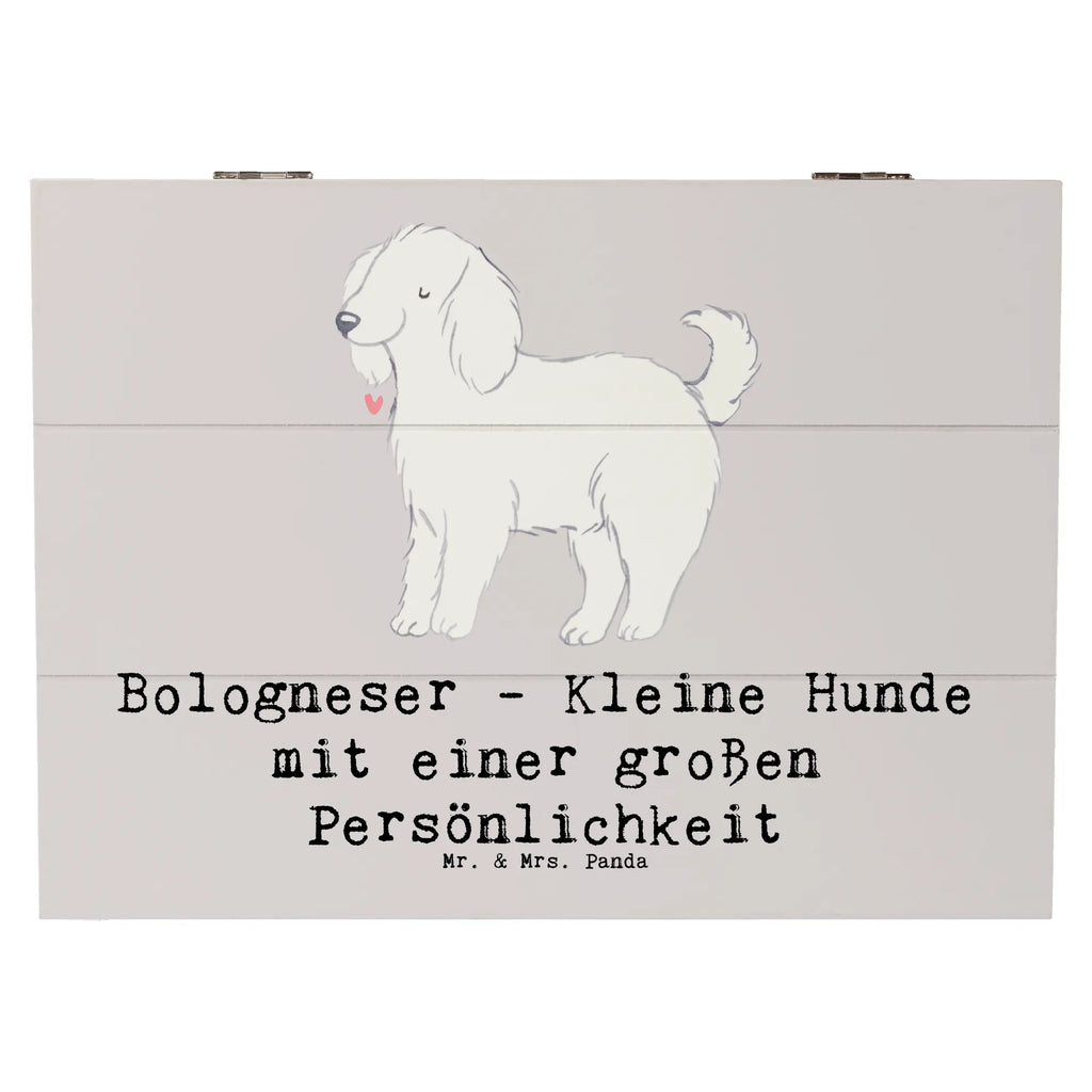 Holzkiste Bologneser Charakterstark Erinnerungskiste, Geschenkbox, Truhe, Dekokiste, Erinnerungsbox, Geschenkdose, Kiste, Holzkiste, Schatzkiste, XXL, Aufbewahrungsbox, Schatulle, Hund, Hunderasse, Rassehund, Hundebesitzer, Geschenk, Tierfreund, Schenken, Welpe