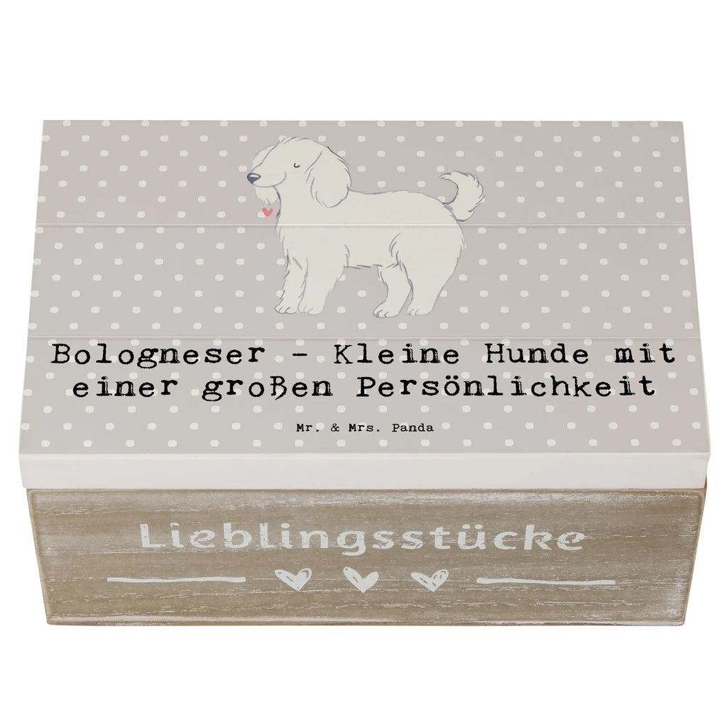 Holzkiste Bologneser Charakterstark Erinnerungskiste, Geschenkbox, Truhe, Dekokiste, Erinnerungsbox, Geschenkdose, Kiste, Holzkiste, Schatzkiste, XXL, Aufbewahrungsbox, Schatulle, Hund, Hunderasse, Rassehund, Hundebesitzer, Geschenk, Tierfreund, Schenken, Welpe