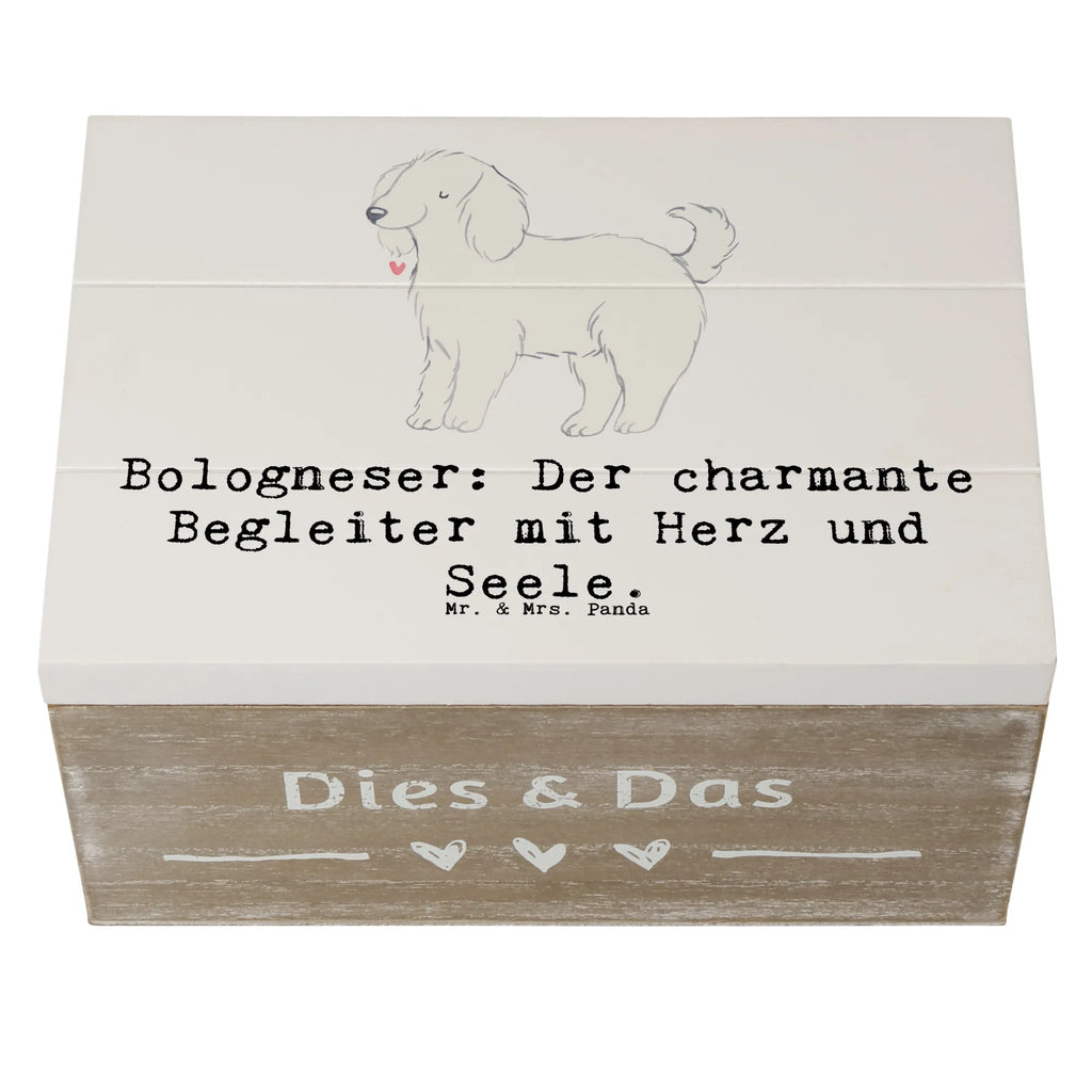 Holzkiste Bologneser Begleiter Aufbewahrungsbox, Truhe, Erinnerungskiste, Geschenkdose, Schatulle, Kiste, Schatzkiste, XXL, Holzkiste, Dekokiste, Erinnerungsbox, Geschenkbox, Hund, Hunderasse, Rassehund, Hundebesitzer, Geschenk, Tierfreund, Schenken, Welpe