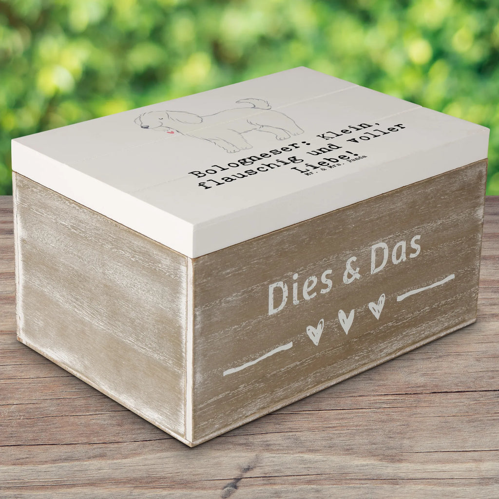 Holzkiste Bologneser Liebe XXL, Aufbewahrungsbox, Erinnerungsbox, Dekokiste, Erinnerungskiste, Geschenkdose, Holzkiste, Schatulle, Truhe, Schatzkiste, Kiste, Geschenkbox, Hund, Hunderasse, Rassehund, Hundebesitzer, Geschenk, Tierfreund, Schenken, Welpe