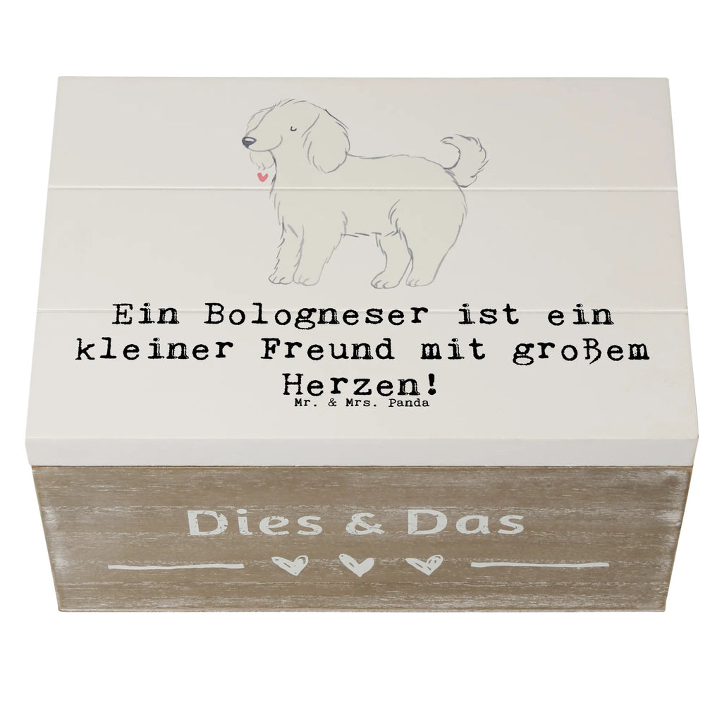 Wooden chest Ein Bologneser ist ein kleiner Freund mit großem Herzen! Schatzkiste, Holzkiste, Geschenkdose, Dekokiste, Kiste, Truhe, Erinnerungsbox, Erinnerungskiste, Geschenkbox, Aufbewahrungsbox, XXL, Schatulle, Hund, Hunderasse, Rassehund, Hundebesitzer, Geschenk, Tierfreund, Schenken, Welpe
