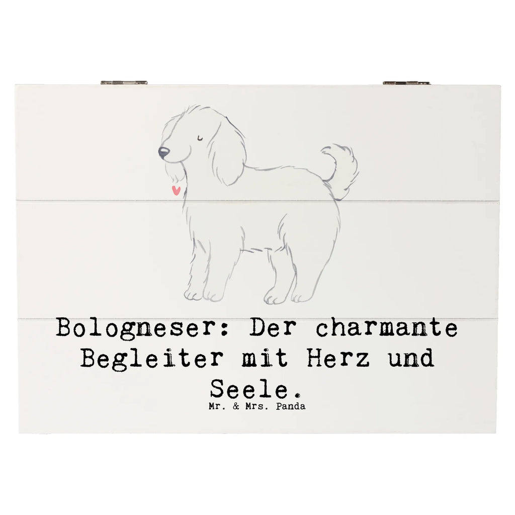 Holzkiste Bologneser Begleiter Aufbewahrungsbox, Truhe, Erinnerungskiste, Geschenkdose, Schatulle, Kiste, Schatzkiste, XXL, Holzkiste, Dekokiste, Erinnerungsbox, Geschenkbox, Hund, Hunderasse, Rassehund, Hundebesitzer, Geschenk, Tierfreund, Schenken, Welpe