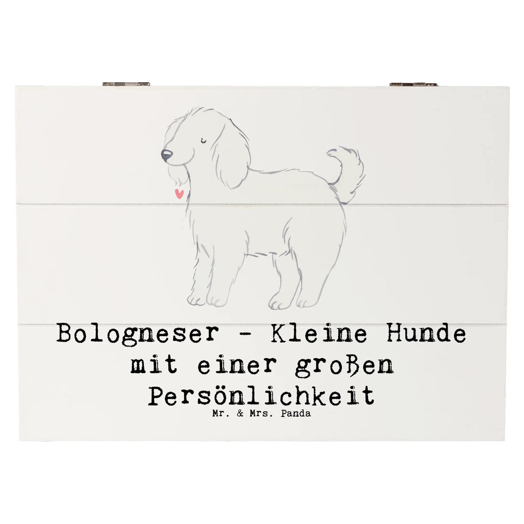 Holzkiste Bologneser Charakterstark Erinnerungskiste, Geschenkbox, Truhe, Dekokiste, Erinnerungsbox, Geschenkdose, Kiste, Holzkiste, Schatzkiste, XXL, Aufbewahrungsbox, Schatulle, Hund, Hunderasse, Rassehund, Hundebesitzer, Geschenk, Tierfreund, Schenken, Welpe