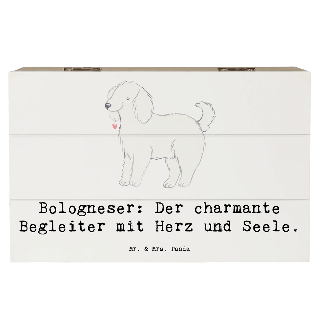 Holzkiste Bologneser Begleiter Aufbewahrungsbox, Truhe, Erinnerungskiste, Geschenkdose, Schatulle, Kiste, Schatzkiste, XXL, Holzkiste, Dekokiste, Erinnerungsbox, Geschenkbox, Hund, Hunderasse, Rassehund, Hundebesitzer, Geschenk, Tierfreund, Schenken, Welpe