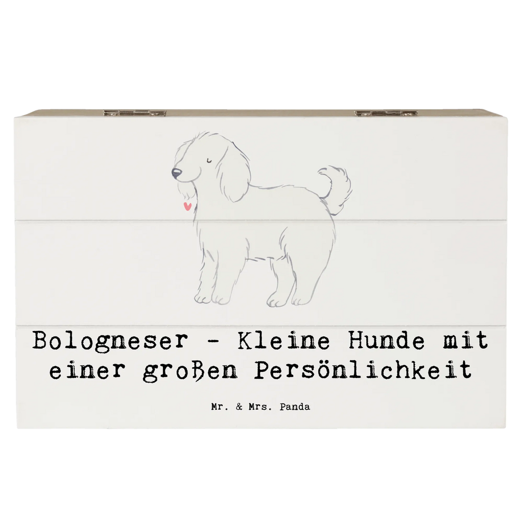 Holzkiste Bologneser Charakterstark Erinnerungskiste, Geschenkbox, Truhe, Dekokiste, Erinnerungsbox, Geschenkdose, Kiste, Holzkiste, Schatzkiste, XXL, Aufbewahrungsbox, Schatulle, Hund, Hunderasse, Rassehund, Hundebesitzer, Geschenk, Tierfreund, Schenken, Welpe