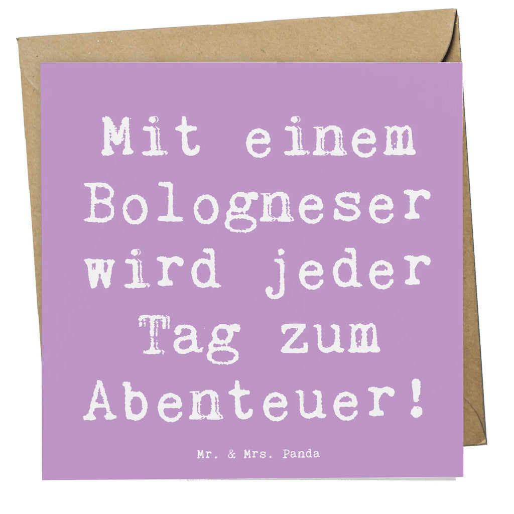 Deluxe Karte Spruch Bologneser Abenteuer Grußkarte, Hochwertige Klappkarte, Geburtstagskarte, Karte, Einladungskarte, Klappkarte, Hochzeitskarte, Glückwunschkarte, Hochwertige Grußkarte, Hund, Hunderasse, Rassehund, Hundebesitzer, Geschenk, Tierfreund, Schenken, Welpe