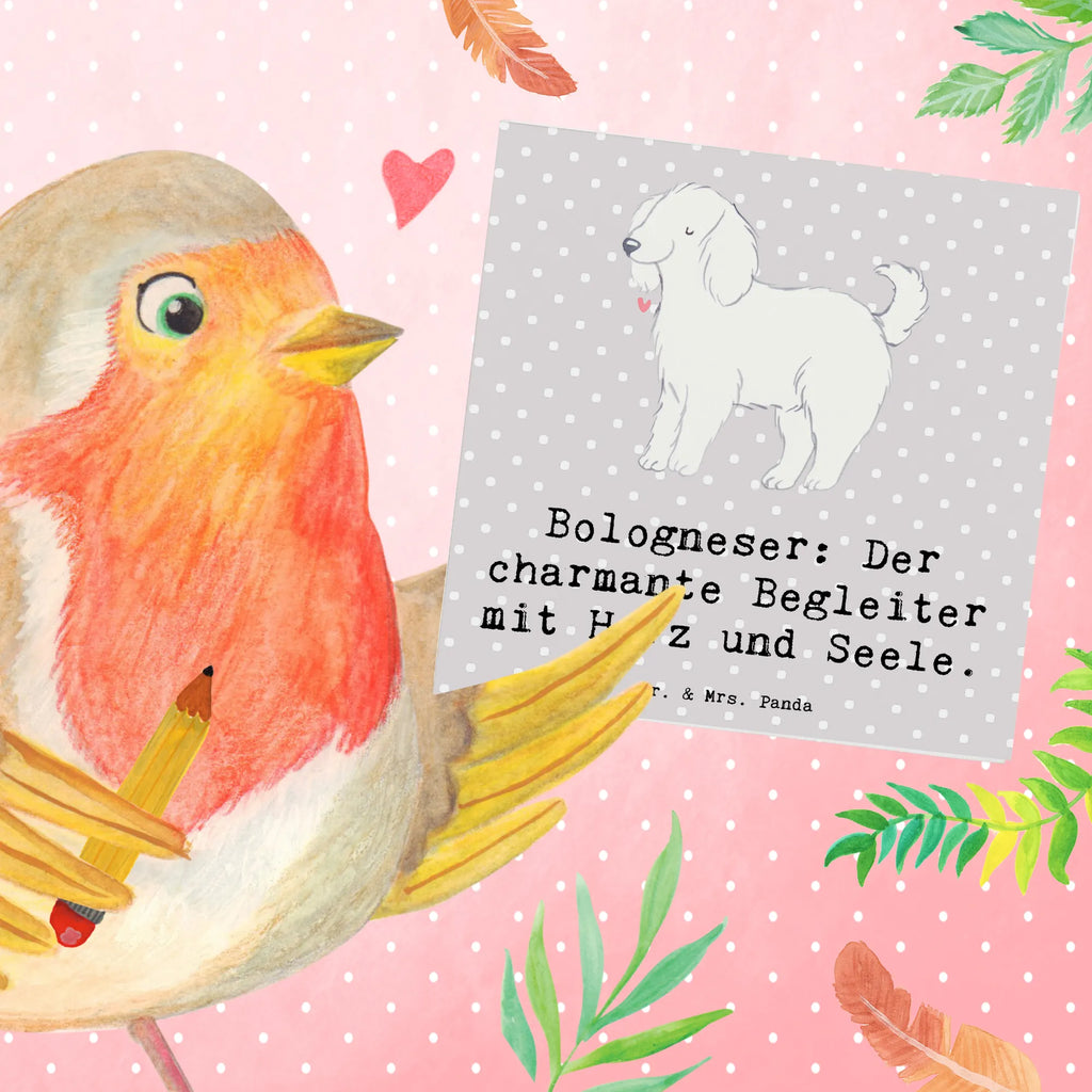 Deluxe Karte Bologneser Begleiter Karte, Hochzeitskarte, Einladungskarte, Hochwertige Grußkarte, Grußkarte, Glückwunschkarte, Geburtstagskarte, Klappkarte, Hochwertige Klappkarte, Hund, Hunderasse, Rassehund, Hundebesitzer, Geschenk, Tierfreund, Schenken, Welpe