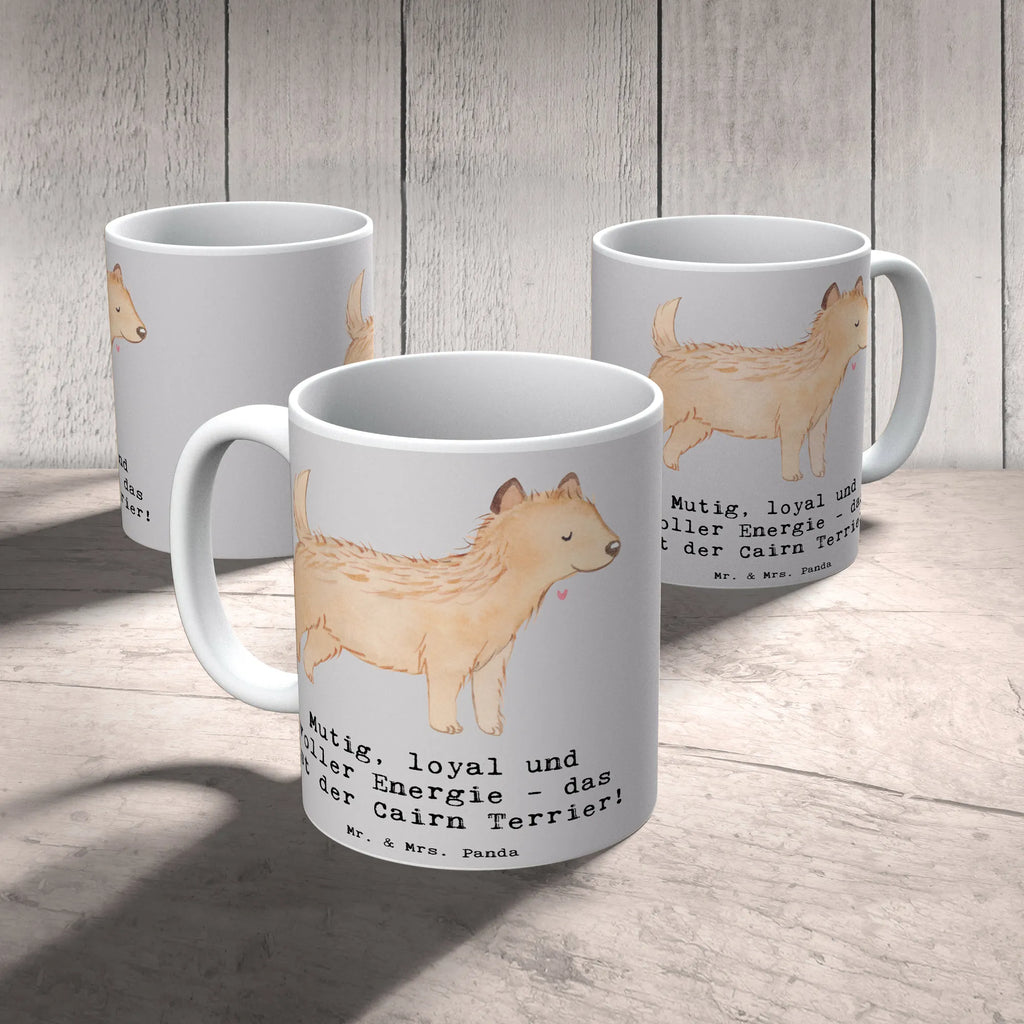 Tasse Mutiger Cairn Terrier Bürotasse, Kaffeetasse, Tasse, Porzellantasse, Geschenktasse, Tasse mit Zitaten, Tasse mit Motiven, Teetasse, Keramiktasse, Hund, Hunderasse, Rassehund, Hundebesitzer, Geschenk, Tierfreund, Schenken, Welpe