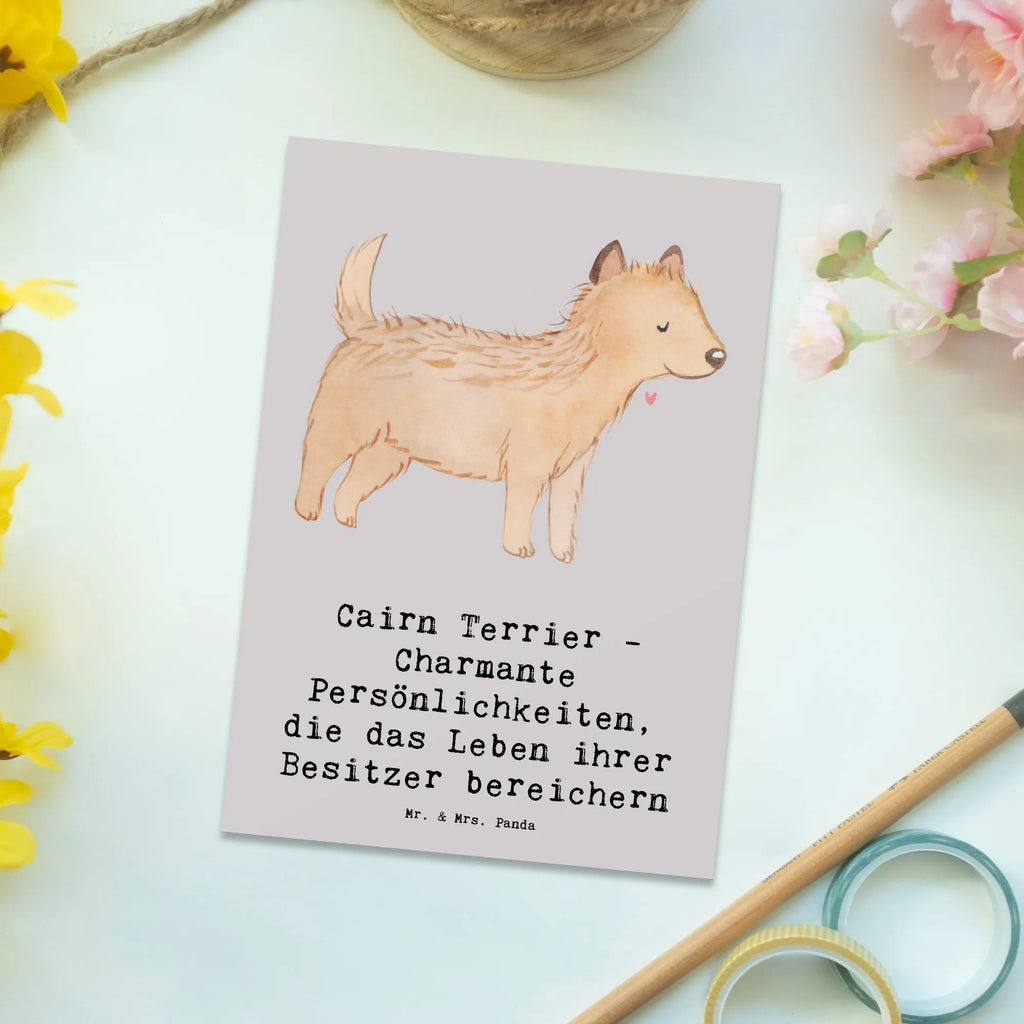 Postkarte Cairn Terrier Geschenkkarte, Karte, Grußkarte, Geburtstagskarte, Ansichtskarten, Postkarte, Dankeskarte, Einladung Geburtstag, Einladung, Ansichtskarte, Einladungskarten Geburtstag, Einladungskarte, Hund, Hunderasse, Rassehund, Hundebesitzer, Geschenk, Tierfreund, Schenken, Welpe