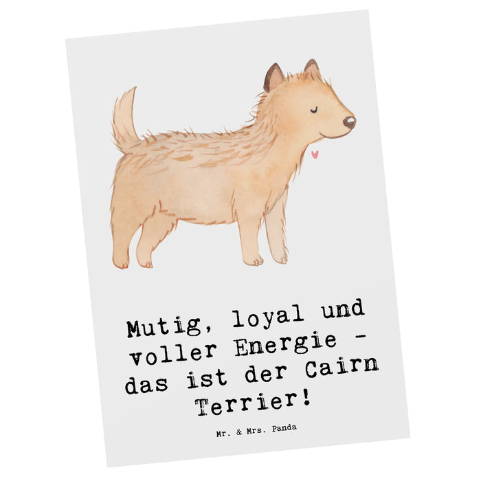 Postkarte Mutiger Cairn Terrier