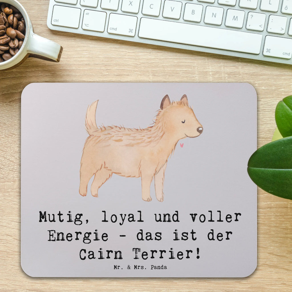 Mouse mat Mutig, loyal und voller Energie - das ist der Cairn Terrier! Mauspad Büro, Büroausstattung, PC Zubehör, Designer Mauspad, Mousepad, Computer zubehör, Arbeitszimmer, Mausunterlage, Einzigartiges Mauspad, Mauspad, Hund, Hunderasse, Rassehund, Hundebesitzer, Geschenk, Tierfreund, Schenken, Welpe