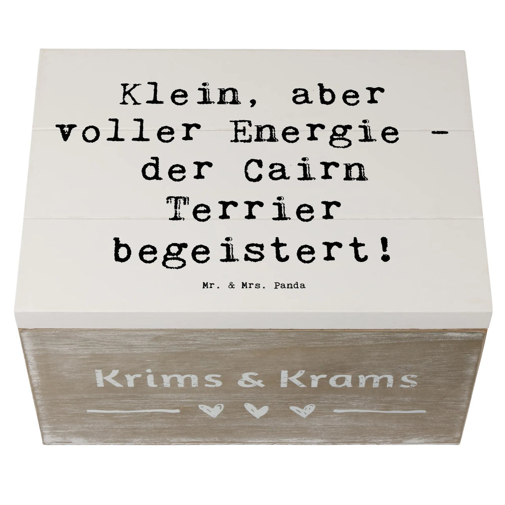 Wooden chest Saying Klein, aber voller Energie - der Cairn Terrier begeistert! XXL, Geschenkbox, Geschenkdose, Schatzkiste, Kiste, Dekokiste, Truhe, Holzkiste, Schatulle, Erinnerungsbox, Aufbewahrungsbox, Erinnerungskiste, Hund, Hunderasse, Rassehund, Hundebesitzer, Geschenk, Tierfreund, Schenken, Welpe