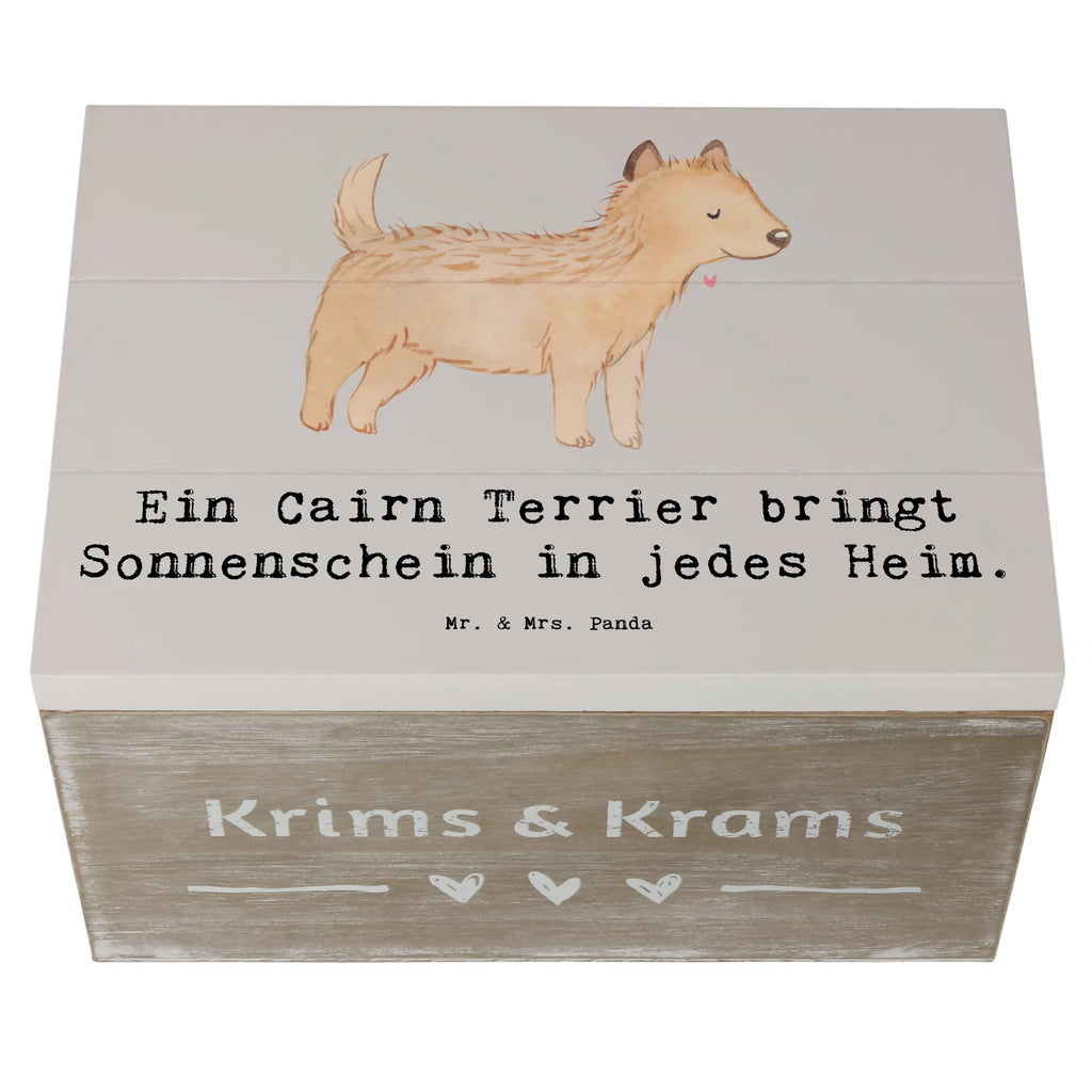 Wooden chest Ein Cairn Terrier bringt Sonnenschein in jedes Heim. Kiste, XXL, Erinnerungskiste, Schatzkiste, Aufbewahrungsbox, Holzkiste, Schatulle, Geschenkdose, Truhe, Geschenkbox, Erinnerungsbox, Dekokiste, Hund, Hunderasse, Rassehund, Hundebesitzer, Geschenk, Tierfreund, Schenken, Welpe