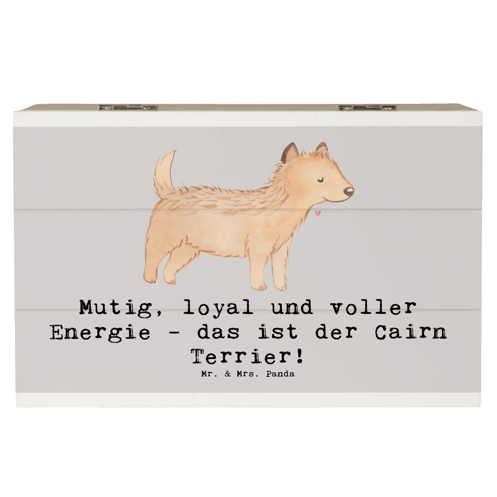Wooden chest Mutig, loyal und voller Energie - das ist der Cairn Terrier! Aufbewahrungsbox, Erinnerungsbox, Kiste, Truhe, Schatulle, XXL, Geschenkdose, Geschenkbox, Erinnerungskiste, Holzkiste, Schatzkiste, Dekokiste, Hund, Hunderasse, Rassehund, Hundebesitzer, Geschenk, Tierfreund, Schenken, Welpe