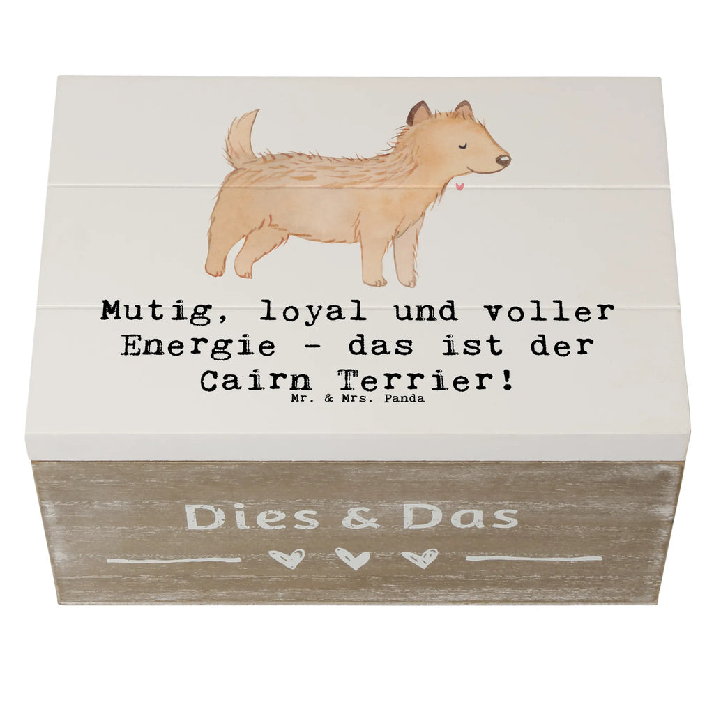Wooden chest Mutig, loyal und voller Energie - das ist der Cairn Terrier! Aufbewahrungsbox, Erinnerungsbox, Kiste, Truhe, Schatulle, XXL, Geschenkdose, Geschenkbox, Erinnerungskiste, Holzkiste, Schatzkiste, Dekokiste, Hund, Hunderasse, Rassehund, Hundebesitzer, Geschenk, Tierfreund, Schenken, Welpe