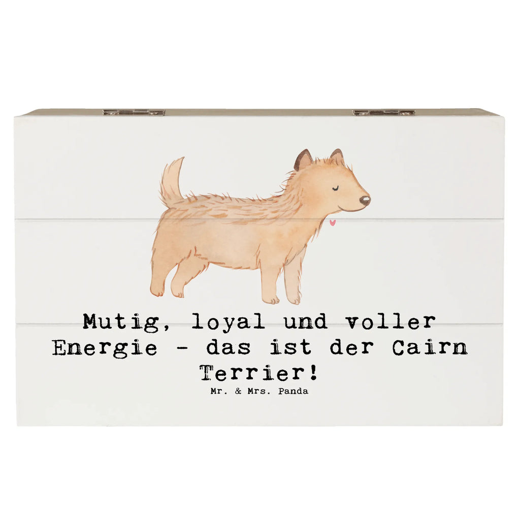 Wooden chest Mutig, loyal und voller Energie - das ist der Cairn Terrier! Aufbewahrungsbox, Erinnerungsbox, Kiste, Truhe, Schatulle, XXL, Geschenkdose, Geschenkbox, Erinnerungskiste, Holzkiste, Schatzkiste, Dekokiste, Hund, Hunderasse, Rassehund, Hundebesitzer, Geschenk, Tierfreund, Schenken, Welpe