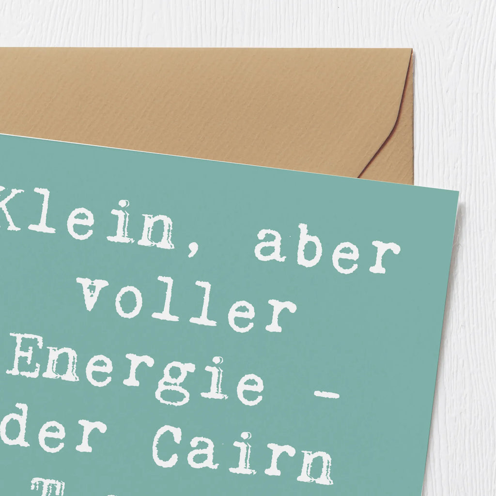 Deluxe Karte Spruch Cairn Terrier Hochzeitskarte, Hochwertige Klappkarte, Grußkarte, Glückwunschkarte, Einladungskarte, Karte, Klappkarte, Geburtstagskarte, Hochwertige Grußkarte, Hund, Hunderasse, Rassehund, Hundebesitzer, Geschenk, Tierfreund, Schenken, Welpe