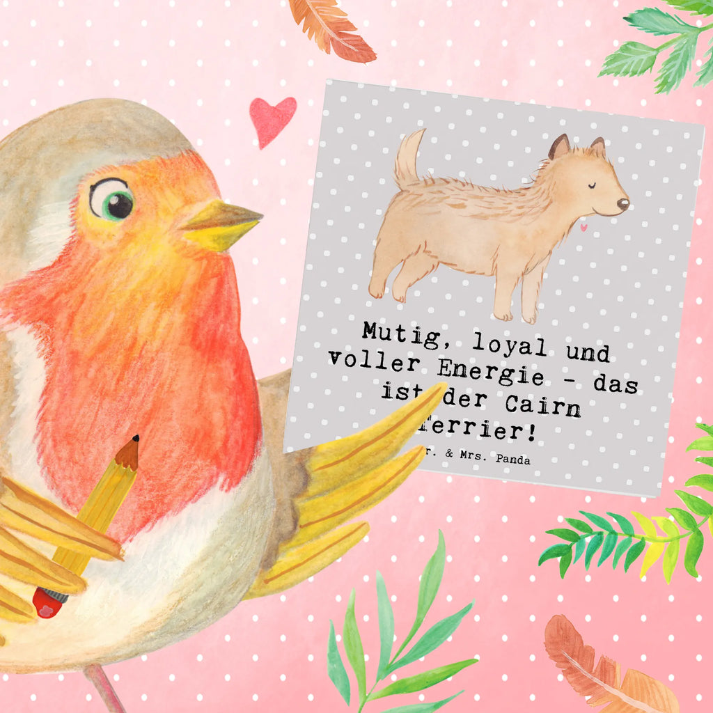 Deluxe Karte Mutiger Cairn Terrier Klappkarte, Geburtstagskarte, Einladungskarte, Hochwertige Grußkarte, Hochzeitskarte, Glückwunschkarte, Karte, Hochwertige Klappkarte, Grußkarte, Hund, Hunderasse, Rassehund, Hundebesitzer, Geschenk, Tierfreund, Schenken, Welpe